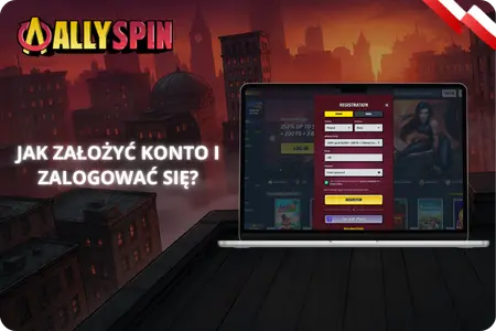 Jak założyć konto i zalogować się do Allyspin Casino?