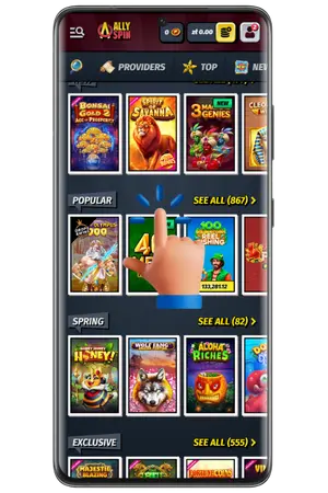 Gotowe, jesteś gotowy, aby zacząć grać w gry w Allyspin Casino